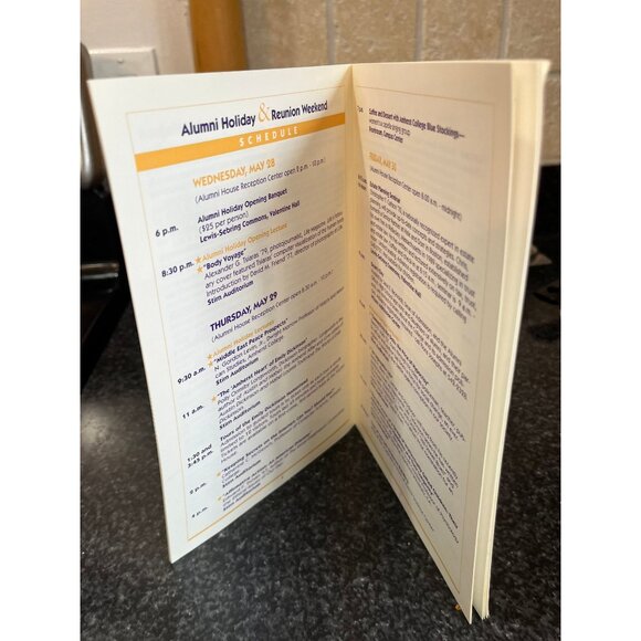 Vtg Amherst College Brochure Alumni Holiday & Reunion Weekend May 28 - June1 199 - Picture 2 of 3